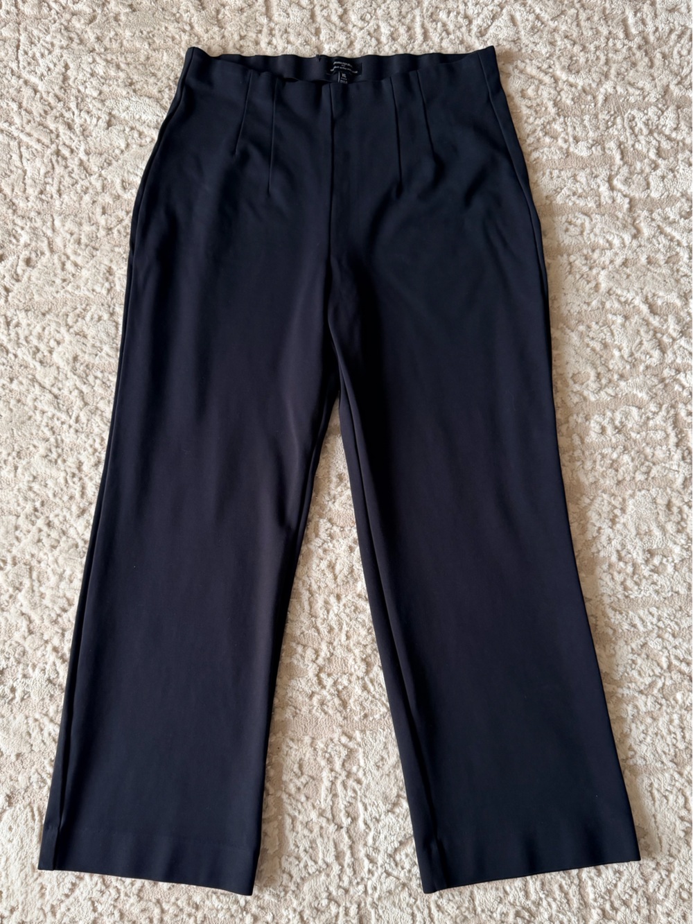 Banana Republic Black Wide Straight Leg Dress Pants